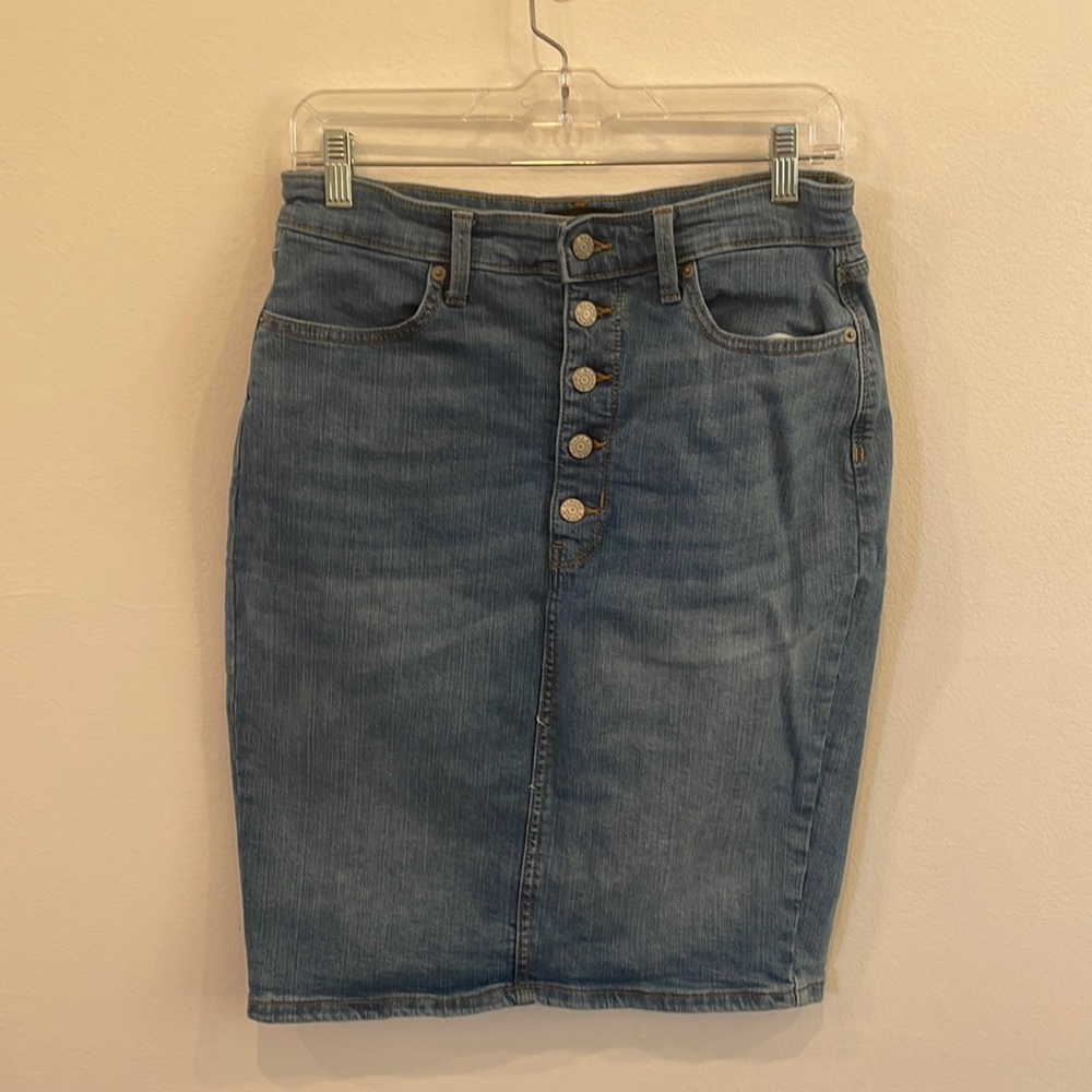 Banana Republic High-Waisted Denim Skirt